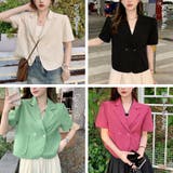 クロップド丈 半袖ジャケット レディース | SUNSHINE CLOSET | 詳細画像2 