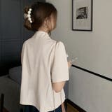 クロップド丈 半袖ジャケット レディース | SUNSHINE CLOSET | 詳細画像8 