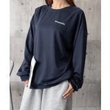 韓国風ロゴカットソーゆる ロングTシャツ | SUNSHINE CLOSET | 詳細画像8 