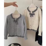 フリルカラーニットリボンカーディガン甘め | SUNSHINE CLOSET | 詳細画像10