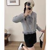 フリルカラーニットリボンカーディガン甘め | SUNSHINE CLOSET | 詳細画像2