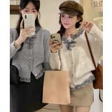 フリルカラーニットリボンカーディガン甘め | SUNSHINE CLOSET | 詳細画像5