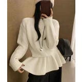 ニットトップス韓国風ペプラムニット春秋冬 | SUNSHINE CLOSET | 詳細画像1 