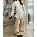 ニットトップス韓国風ペプラムニット春秋冬 | SUNSHINE CLOSET | 詳細画像17 