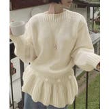 ニットトップス韓国風ペプラムニット春秋冬 | SUNSHINE CLOSET | 詳細画像3 