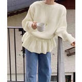 ニットトップス韓国風ペプラムニット春秋冬 | SUNSHINE CLOSET | 詳細画像5 