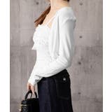 レディースインナーフリルキャミソールカップ付き おしゃれショートカーディガン長袖… | SUNSHINE CLOSET | 詳細画像15