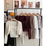 レディースインナーフリルキャミソールカップ付き おしゃれショートカーディガン長袖… | SUNSHINE CLOSET | 詳細画像17