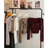 レディースインナーフリルキャミソールカップ付き おしゃれショートカーディガン長袖… | SUNSHINE CLOSET | 詳細画像18