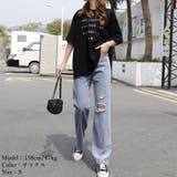 デニムパンツ ストレートパンツ 韓国風 | SUNSHINE CLOSET | 詳細画像4 