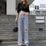 デニムパンツ ストレートパンツ 韓国風 | SUNSHINE CLOSET | 詳細画像7 