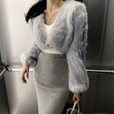 ファーコート フェイクファー ショート丈 | ANGELCLOSET | 詳細画像12