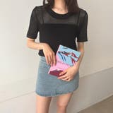 メッシュサマーニット レディース半袖夏服 | ANGELCLOSET | 詳細画像16