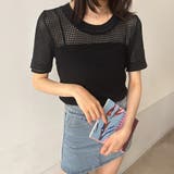 メッシュサマーニット レディース半袖夏服 | ANGELCLOSET | 詳細画像17