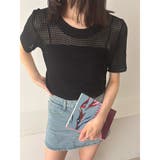 メッシュサマーニット レディース半袖夏服 | ANGELCLOSET | 詳細画像18