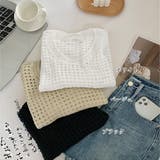 メッシュサマーニット レディース半袖夏服 | ANGELCLOSET | 詳細画像2