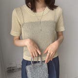 メッシュサマーニット レディース半袖夏服 | ANGELCLOSET | 詳細画像20