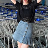 メッシュサマーニット レディース半袖夏服 | ANGELCLOSET | 詳細画像7