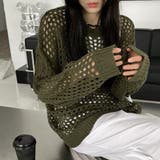 メッシュニット 透かし編みトップス 長袖 | SUNSHINE CLOSET | 詳細画像11 