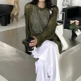 メッシュニット 透かし編みトップス 長袖 | SUNSHINE CLOSET | 詳細画像12 