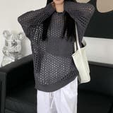 メッシュニット 透かし編みトップス 長袖 | SUNSHINE CLOSET | 詳細画像14 