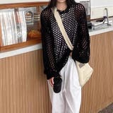 メッシュニット 透かし編みトップス 長袖 | SUNSHINE CLOSET | 詳細画像6 