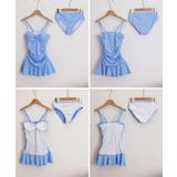 レディース水着2点セット ギャザーキャミワンピース ショーツ | SUNSHINE CLOSET | 詳細画像19 