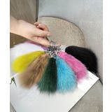 カラフル もこもこファーキーホルダー 可愛いバッグアクセサリー | SUNSHINE CLOSET | 詳細画像4 