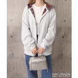 レディース 韓国風チェックライニングパーカー レイヤード風羽織り | SUNSHINE CLOSET | 詳細画像22