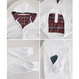 レディース 韓国風チェックライニングパーカー レイヤード風羽織り | SUNSHINE CLOSET | 詳細画像33