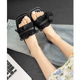 レディース韓国風ミュールサンダル 美脚大人可愛い夏サンダル軽量歩きやすいリゾート… | SUNSHINE CLOSET | 詳細画像2 