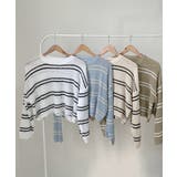 透かし編み ニットトップス ボーダー夏服 | SUNSHINE CLOSET | 詳細画像12 