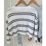 透かし編み ニットトップス ボーダー夏服 | SUNSHINE CLOSET | 詳細画像13 