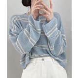 透かし編み ニットトップス ボーダー夏服 | SUNSHINE CLOSET | 詳細画像9 