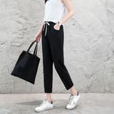 綿麻パンツ ストレートパンツ レディース | ANGELCLOSET | 詳細画像5