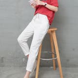 綿麻パンツ ストレートパンツ レディース | ANGELCLOSET | 詳細画像8
