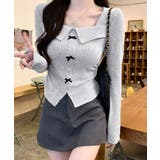 リブニットプルオーバーレディース セクシーニットカットソー フロントスリットニッ… | SUNSHINE CLOSET | 詳細画像3 