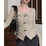 リブニットプルオーバーレディース セクシーニットカットソー フロントスリットニッ… | SUNSHINE CLOSET | 詳細画像9 