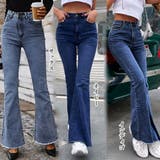 デニム フレアパンツ 裾フリンジ 美脚 | SUNSHINE CLOSET | 詳細画像2 