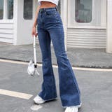 デニム フレアパンツ 裾フリンジ 美脚 | SUNSHINE CLOSET | 詳細画像5 