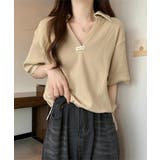 Vネックポロ襟カットソー レディース夏服 | SUNSHINE CLOSET | 詳細画像12 