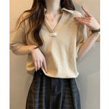Vネックポロ襟カットソー レディース夏服 | SUNSHINE CLOSET | 詳細画像13 