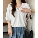 Vネックポロ襟カットソー レディース夏服 | SUNSHINE CLOSET | 詳細画像3 
