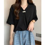 Vネックポロ襟カットソー レディース夏服 | SUNSHINE CLOSET | 詳細画像6 
