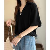 Vネックポロ襟カットソー レディース夏服 | SUNSHINE CLOSET | 詳細画像9 