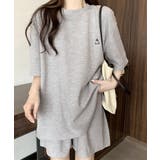 ゆったり半袖トップス ショートパンツ上下セット リラックスルームウェア | SUNSHINE CLOSET | 詳細画像1