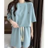 ゆったり半袖トップス ショートパンツ上下セット リラックスルームウェア | SUNSHINE CLOSET | 詳細画像18