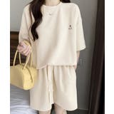 ゆったり半袖トップス ショートパンツ上下セット リラックスルームウェア | SUNSHINE CLOSET | 詳細画像2