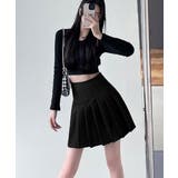 ボックスプリーツスカート ミニスカート黒 | SUNSHINE CLOSET | 詳細画像5 