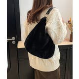 もこもこトートバッグエコファー秋冬バッグ | SUNSHINE CLOSET | 詳細画像6